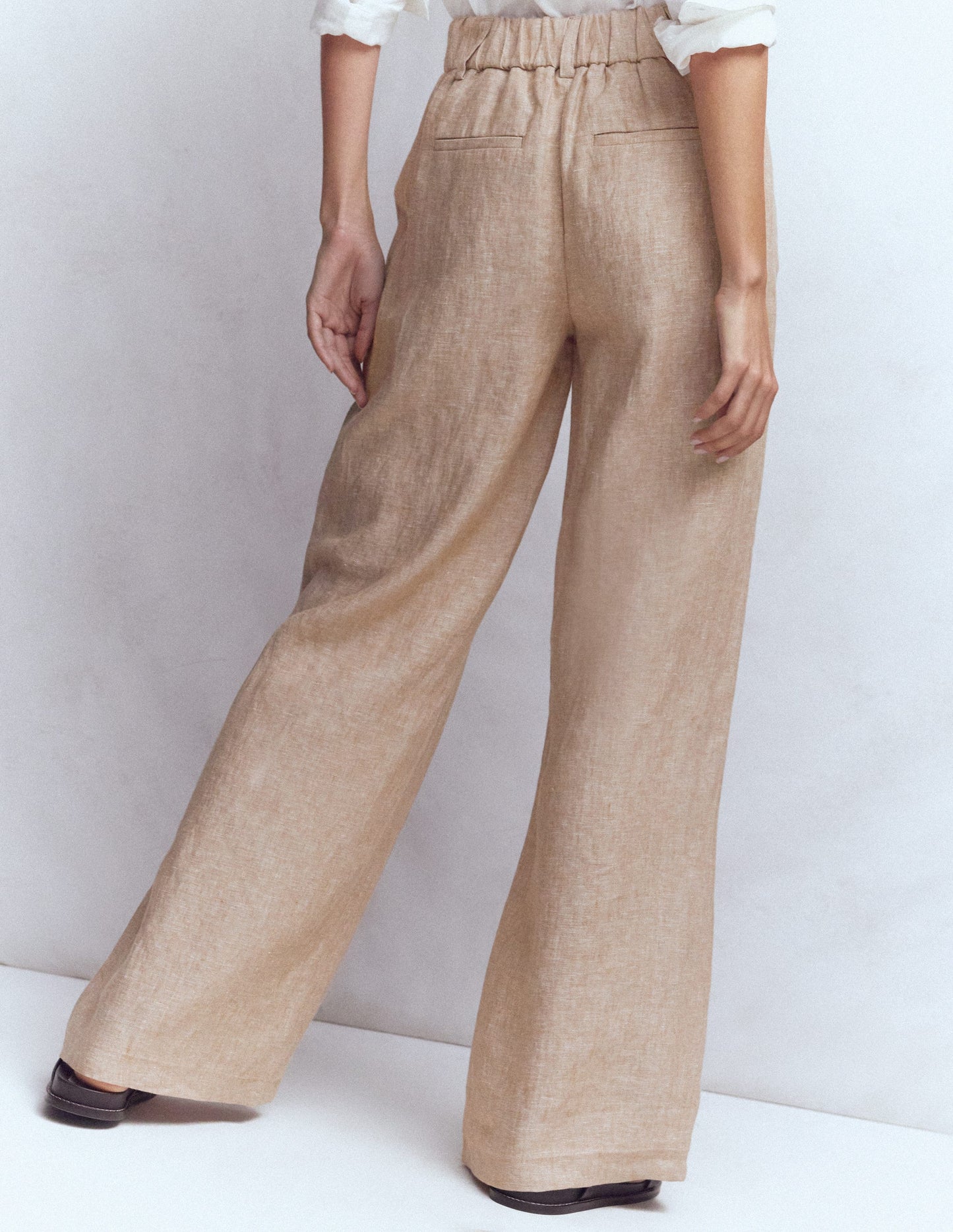 Kensington Linen Trousers-Amphora Chambray