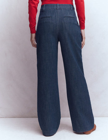 Kensington Twill Trousers-Indigo-3