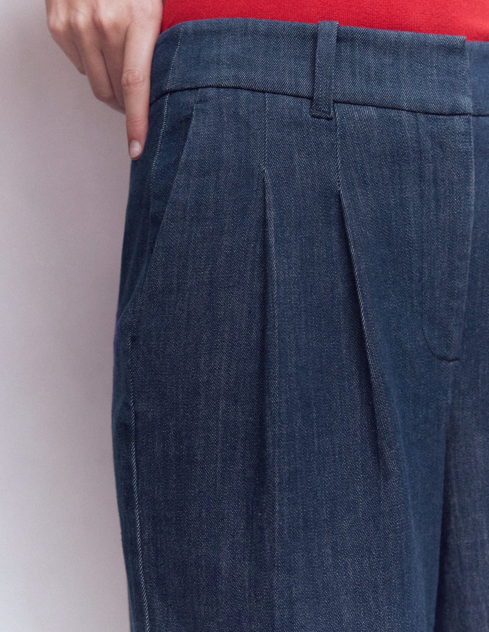 Kensington Twill Trousers-Indigo-6