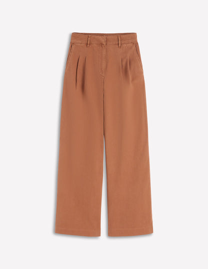 Kensington Wide Leg Trousers-Ginger-5