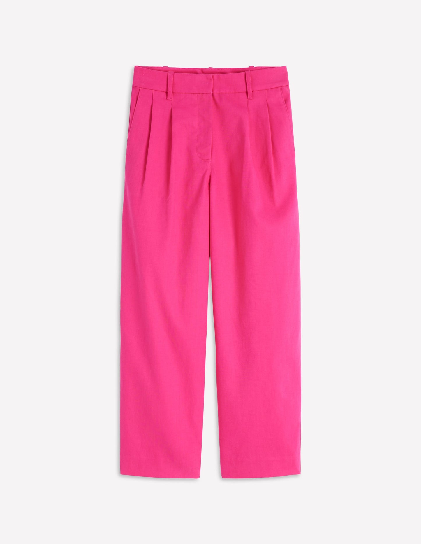 Bloomsbury Cotton Trousers-Pink Peony