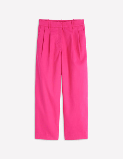 Bloomsbury Cotton Trousers-Pink Peony-6