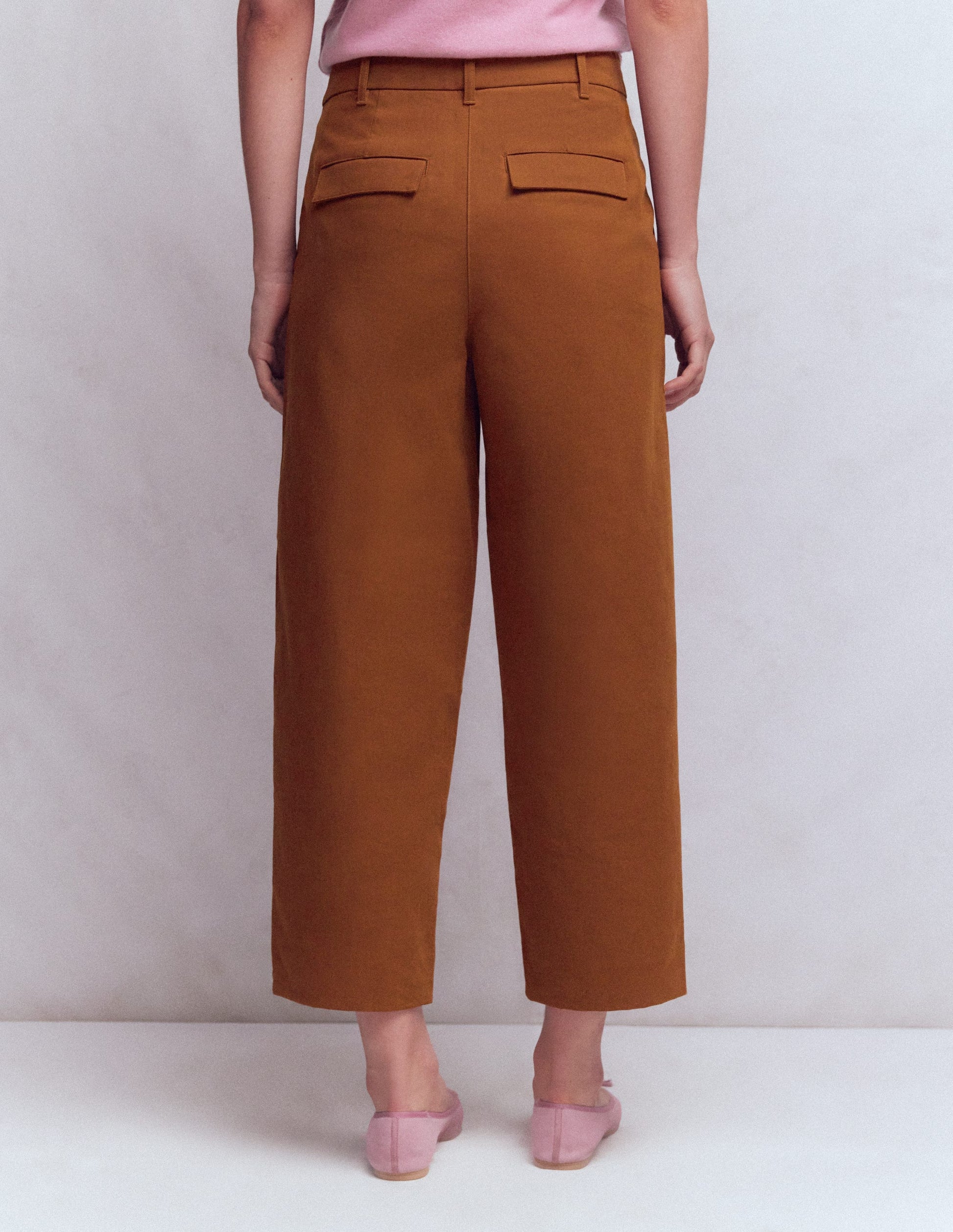 Bloomsbury Cotton Trousers-Russet-3
