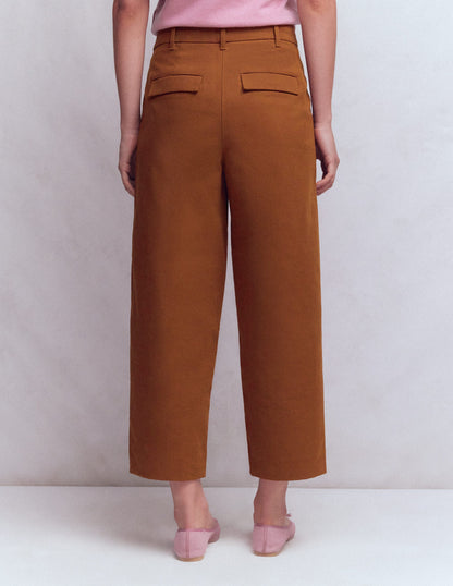 Bloomsbury Cotton Trousers-Russet-3