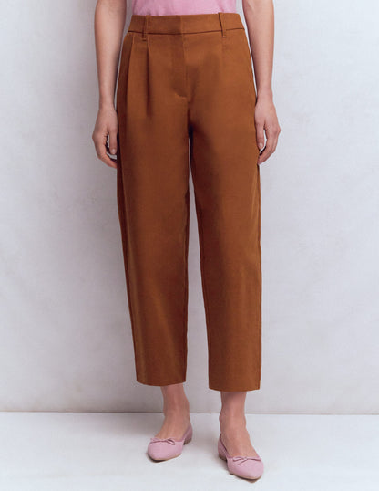 Bloomsbury Cotton Trousers-Russet-4