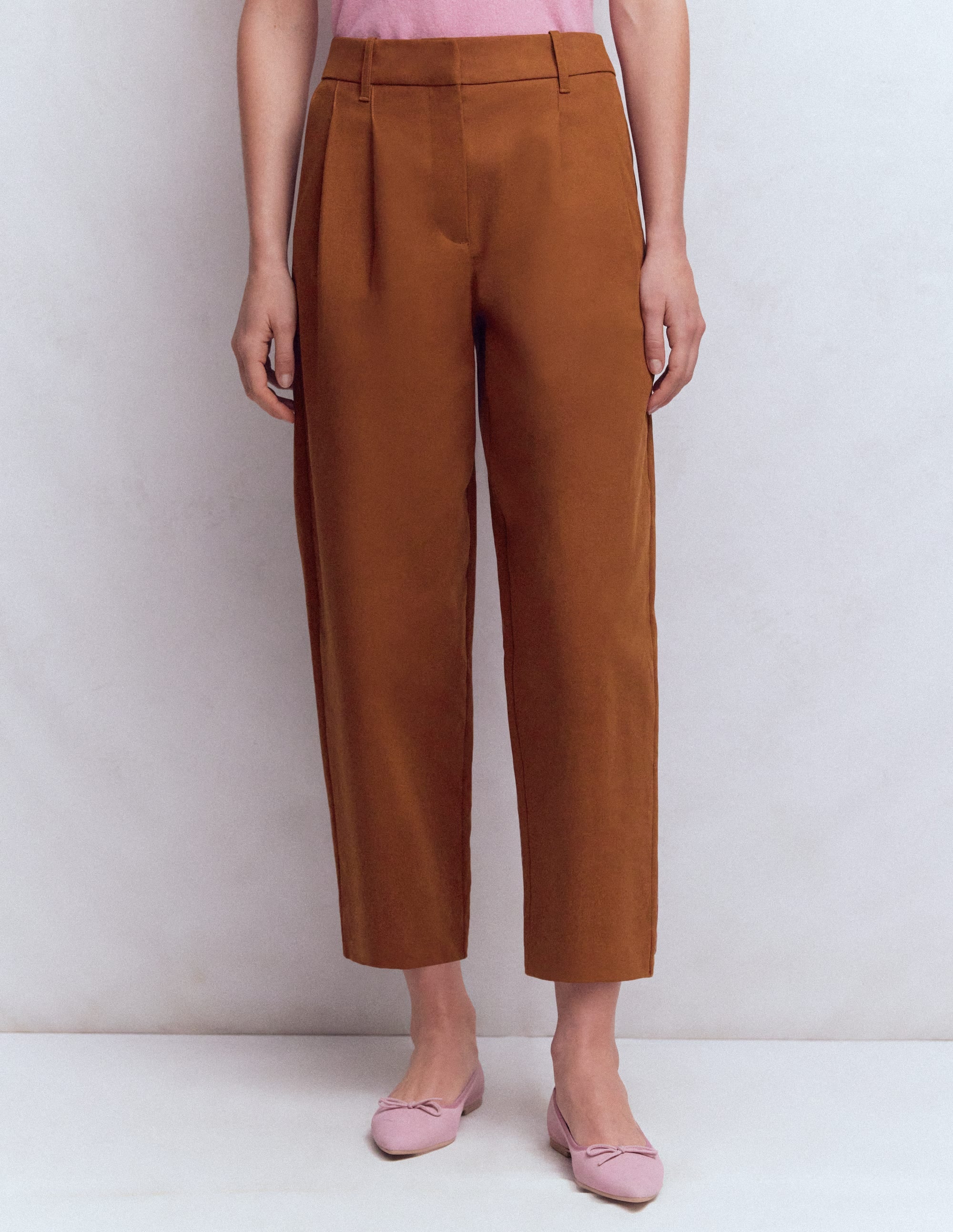 Bloomsbury Cotton Trousers-Russet - Image 4
