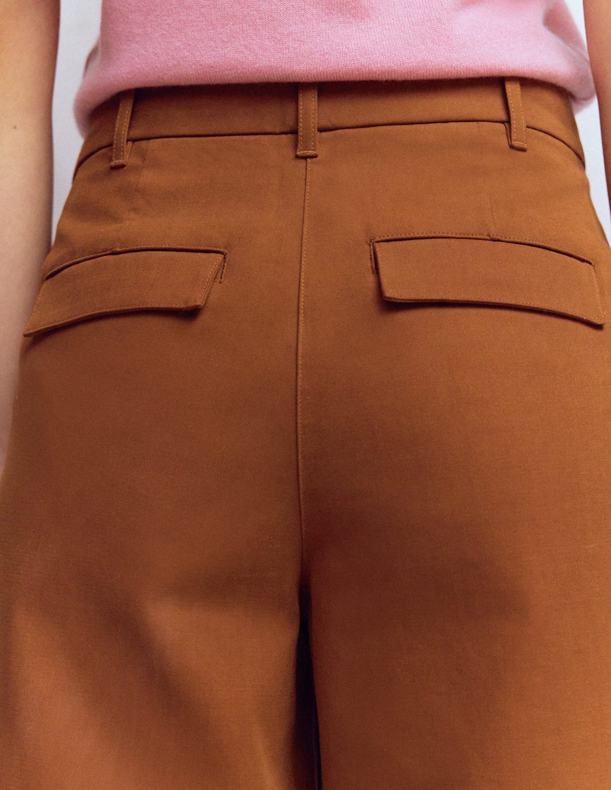 Bloomsbury Cotton Trousers-Russet-5