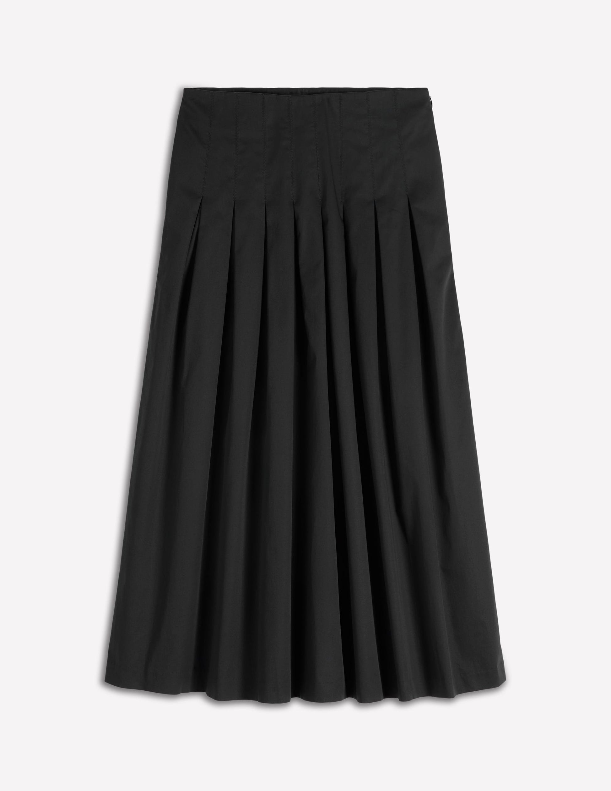 Valentina Sateen Skirt-Black-5