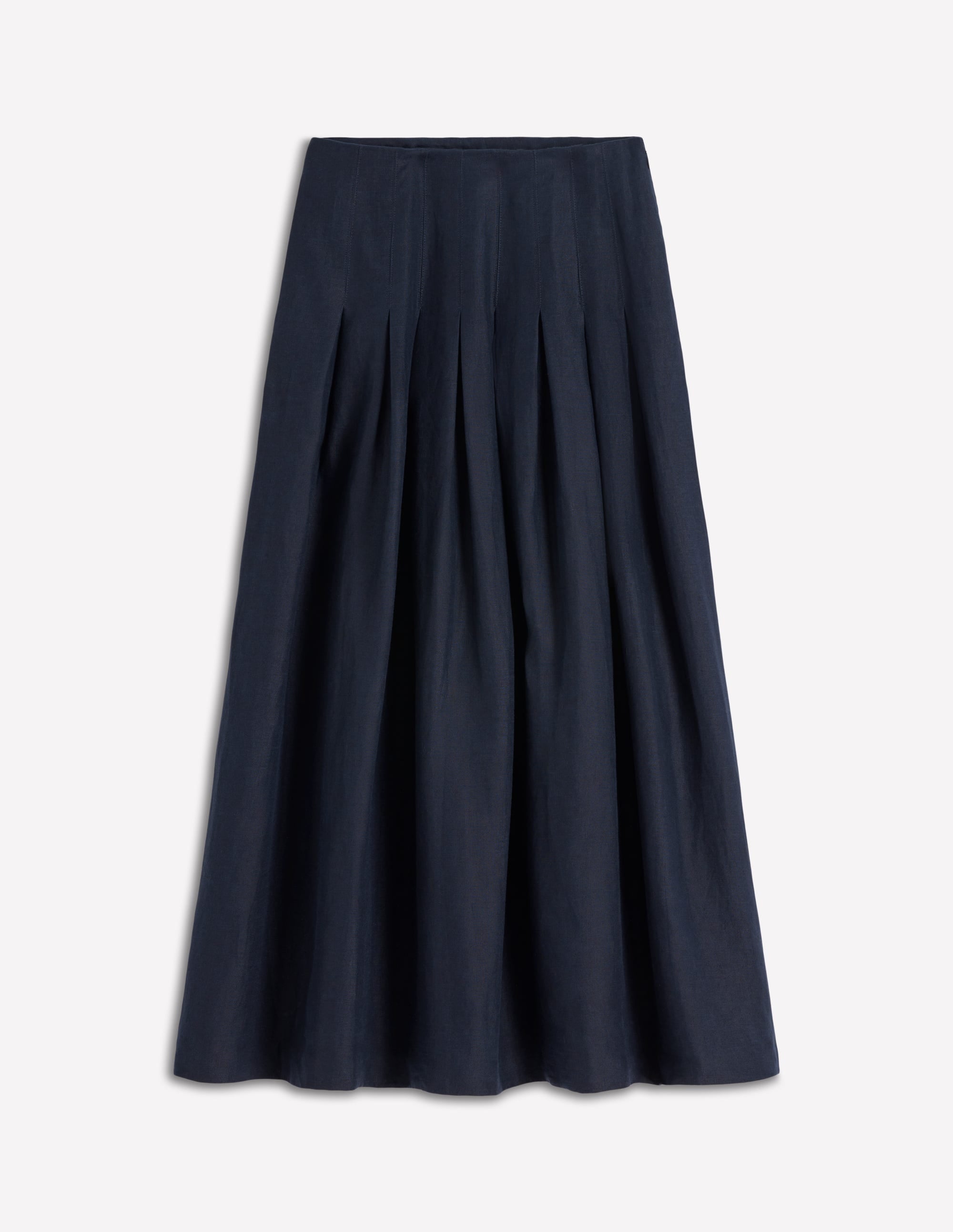 Valentina Linen Skirt-Navy - Image 5