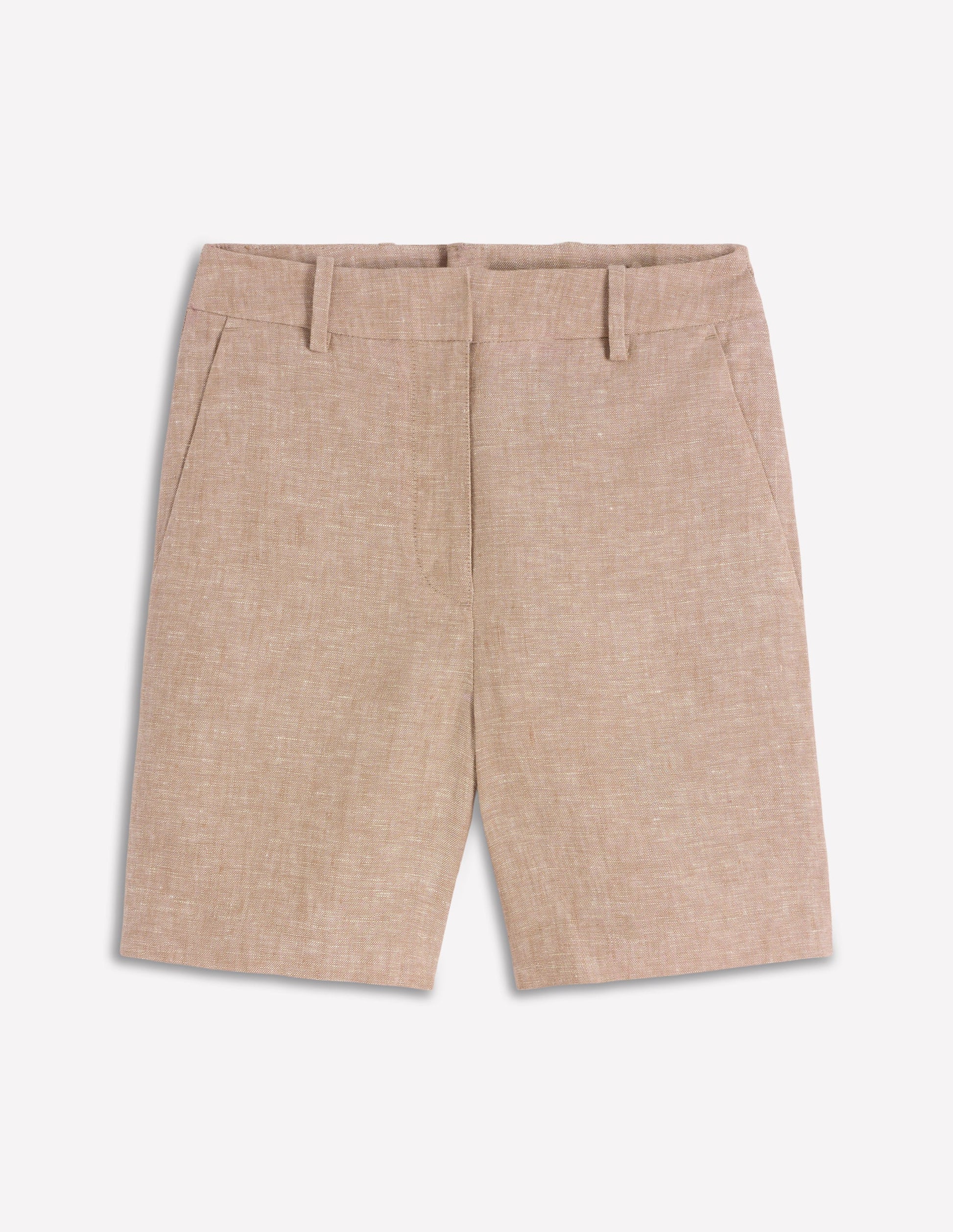 Belgravia Linen Shorts-Amphora Chambray-6