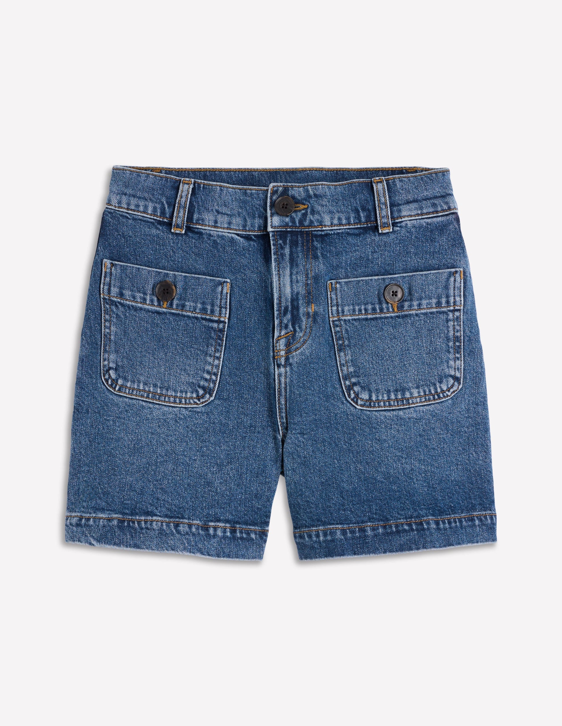 Primrose Denim Shorts-Mid Vintage-5