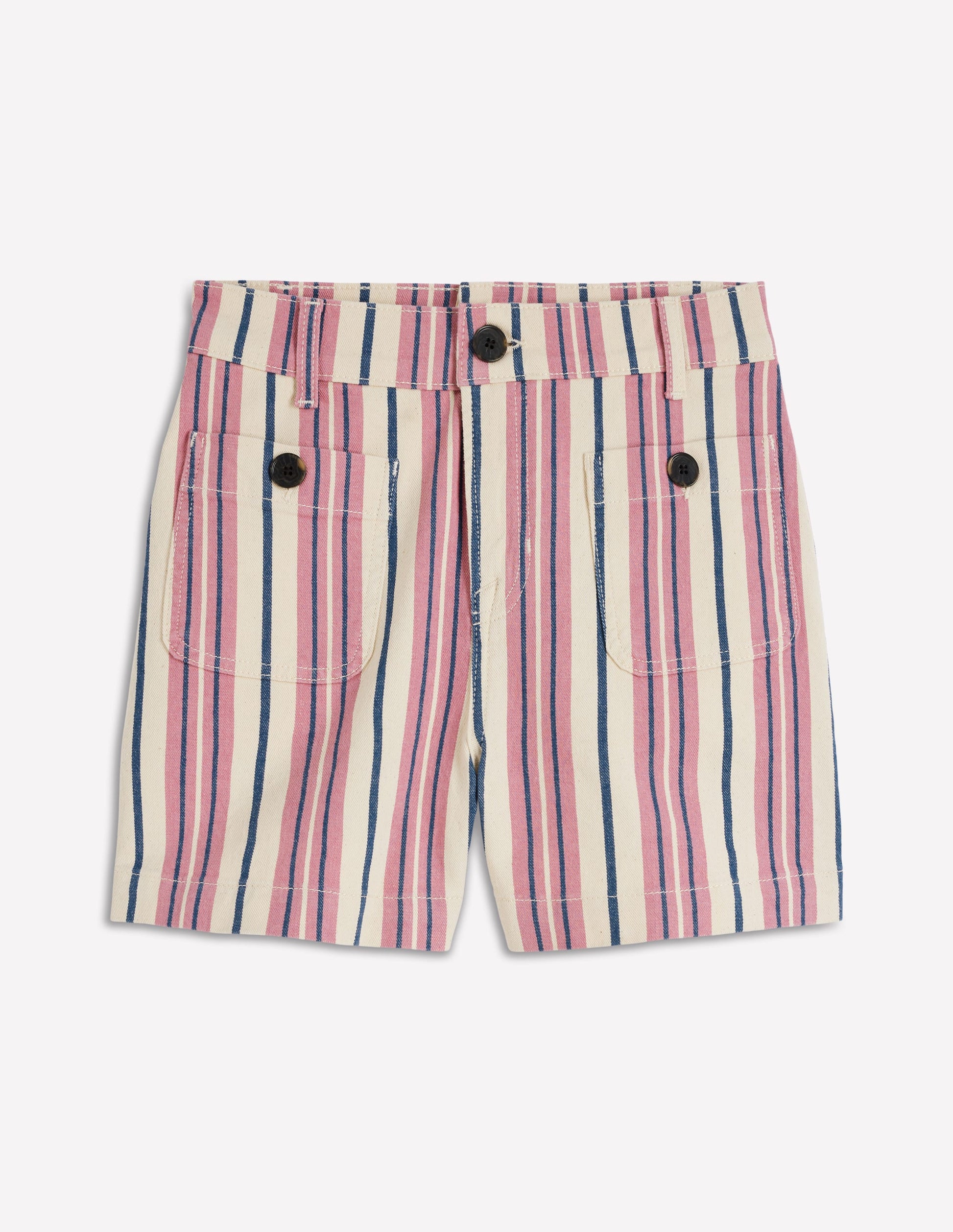Primrose Denim Shorts-Pink Stripe-6