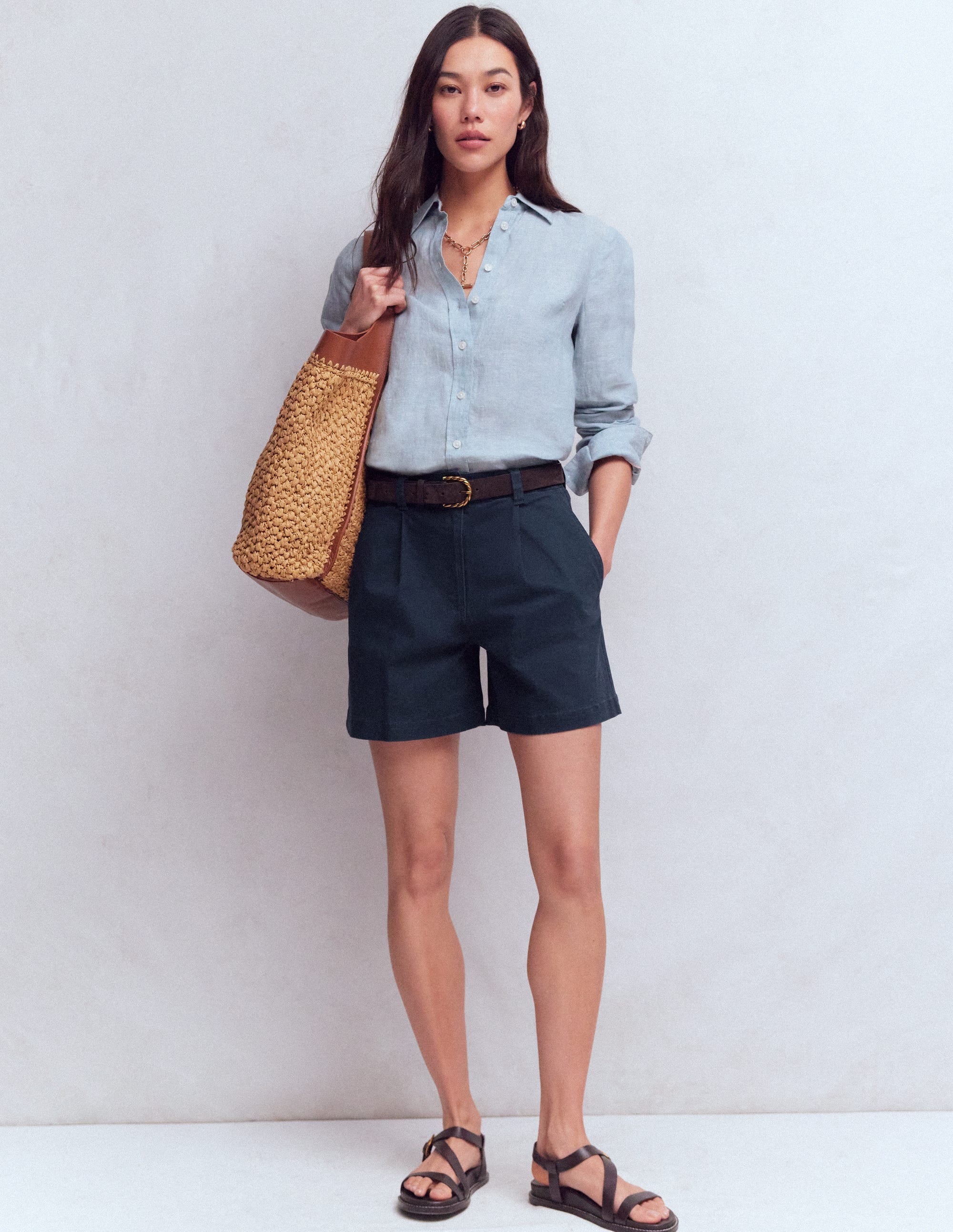 Chino Shorts-Navy - Image 1