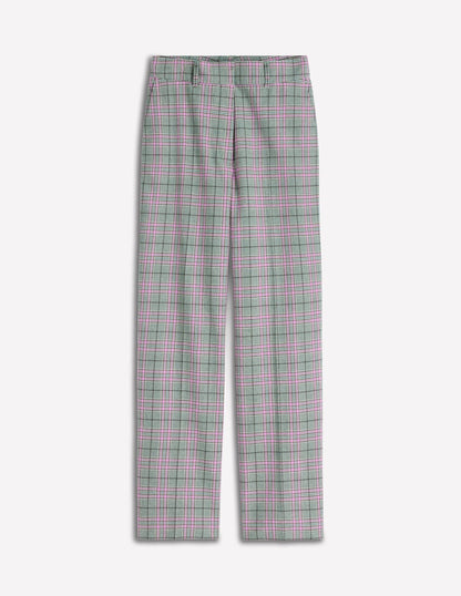 Canonbury Tailored Trousers-Green, Pink and Brown Check-7