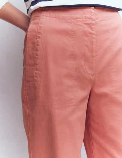 Straight Taper Trousers-Vintage Rose-2