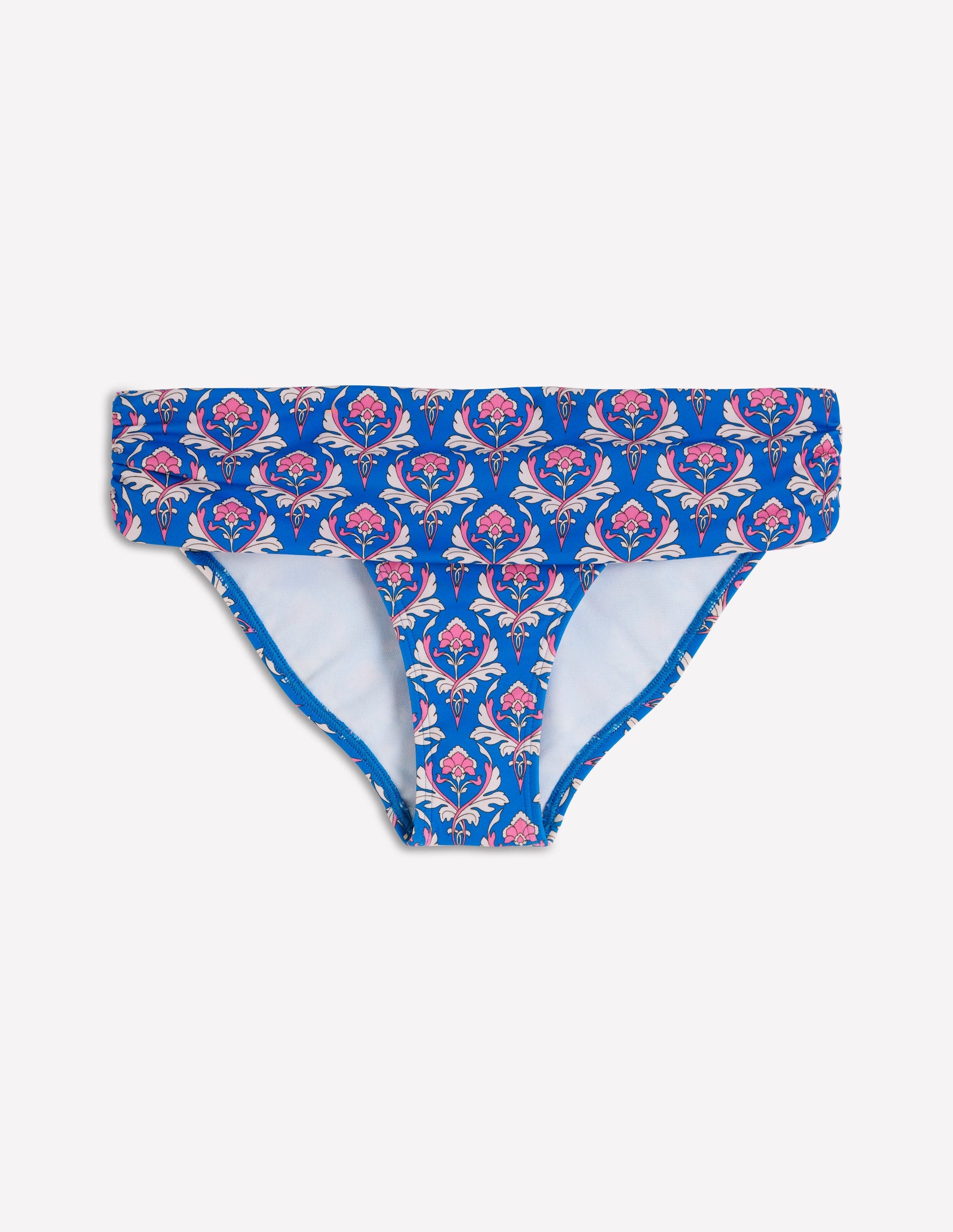 Classic Fold Bikini Bottoms-Blue, Ornamental Stamp-6