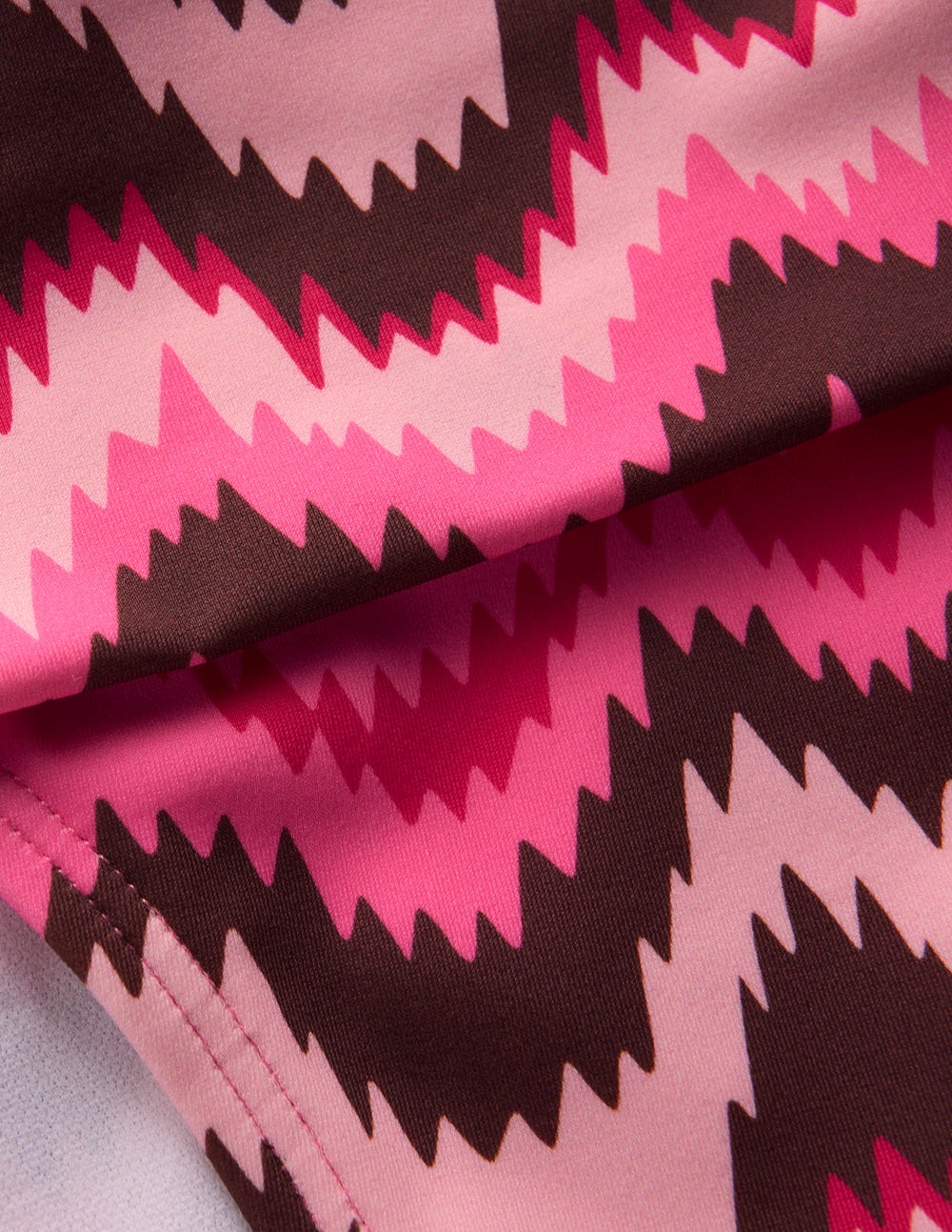 Classic Fold Bikini Bottoms-Pink, Zig zag Wave - Image 8
