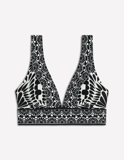 Porto Bikini Top-Black, Geo stamp-5
