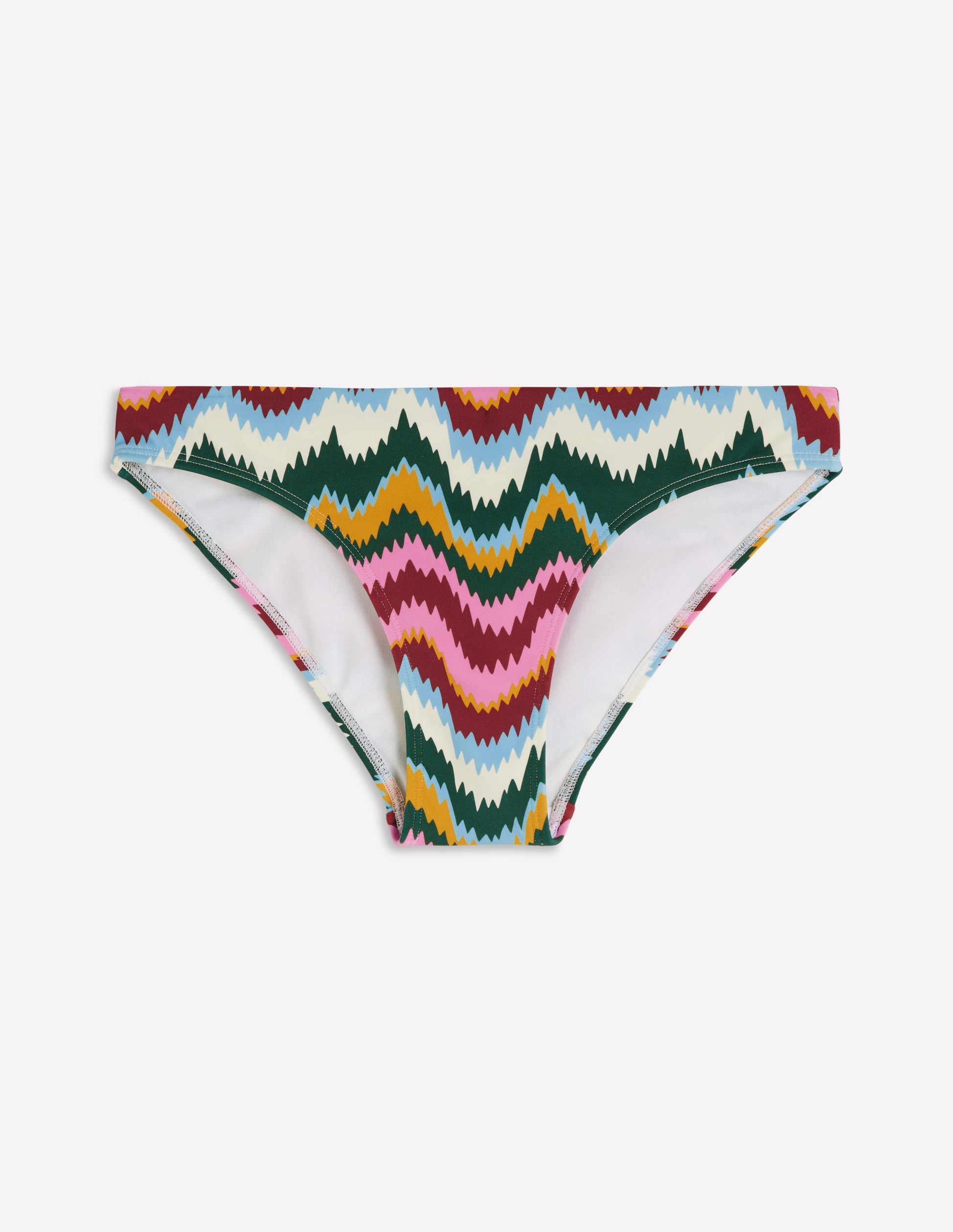 Classic Bikini Bottoms-Multi, Zig Zag Wave-5