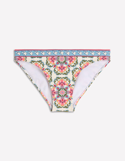 Classic Bikini Bottoms-Pink, Ornamental Trellis-5