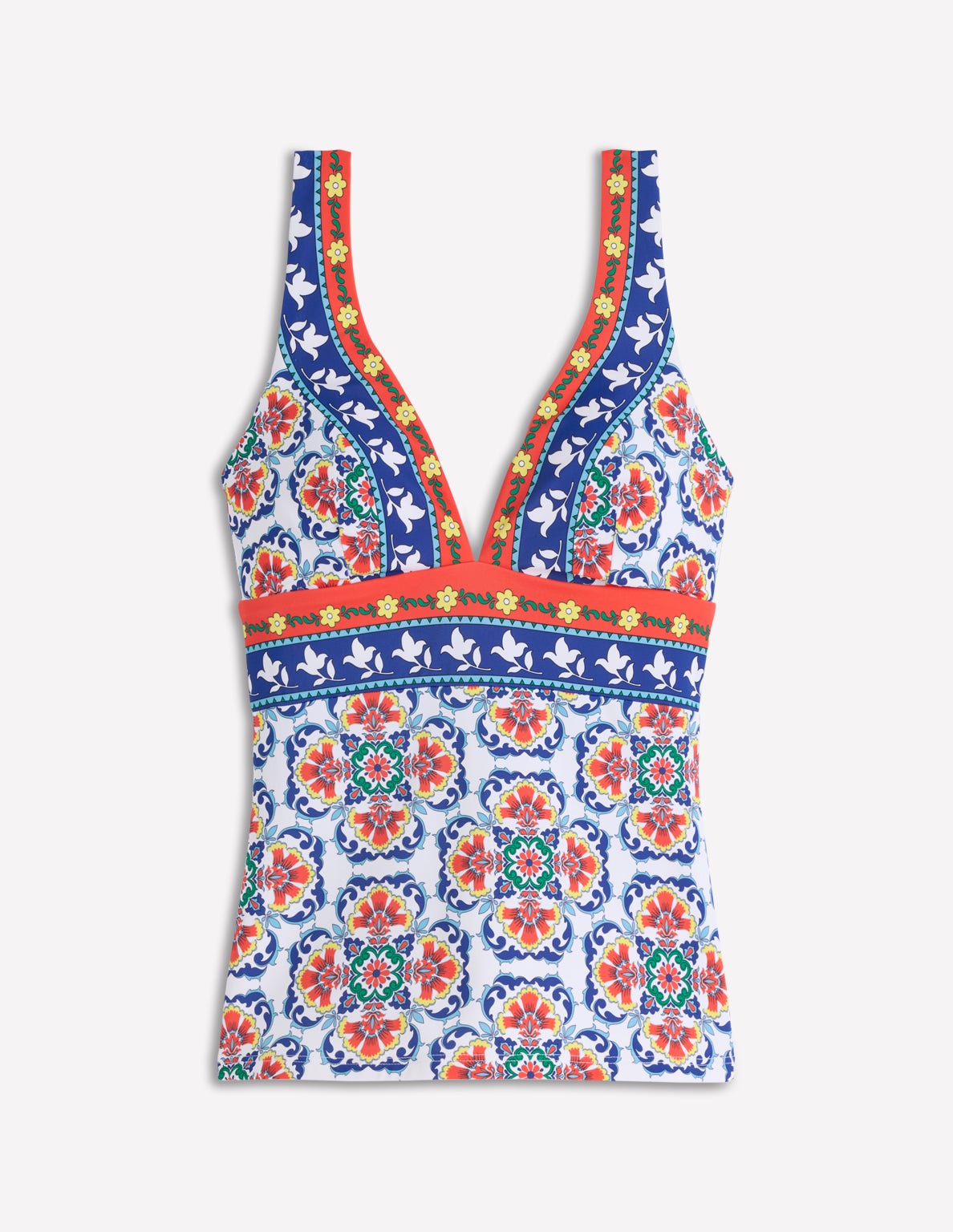 Porto Tankini Top-Multi, Ornamental Trellis-5