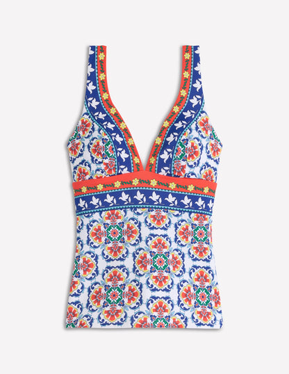 Porto Tankini Top-Multi, Ornamental Trellis-5