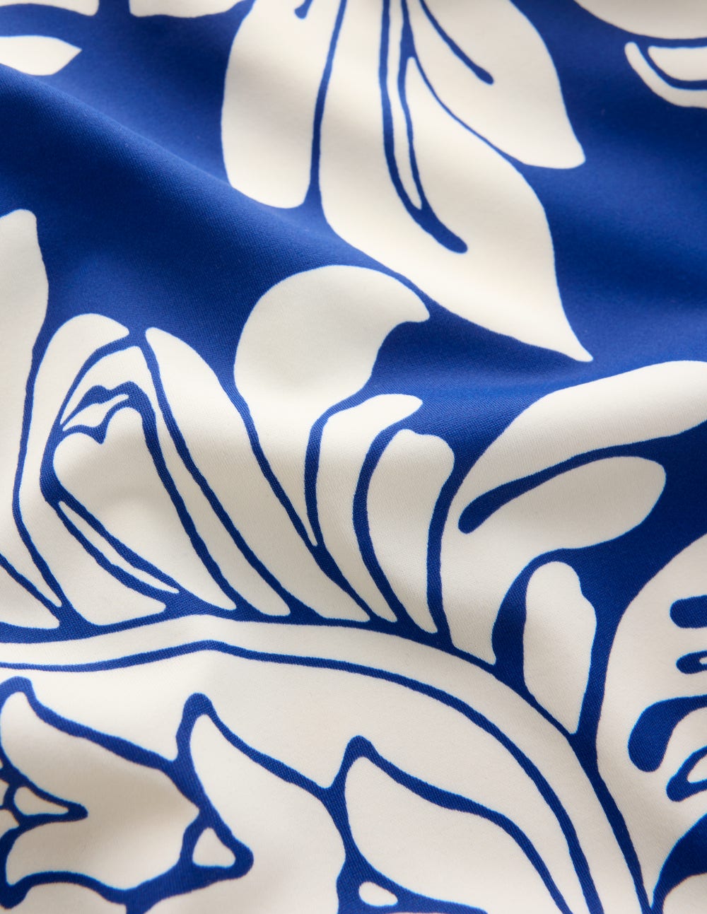 Paros Bandeau Swimsuit-Blue Botanical Flourish