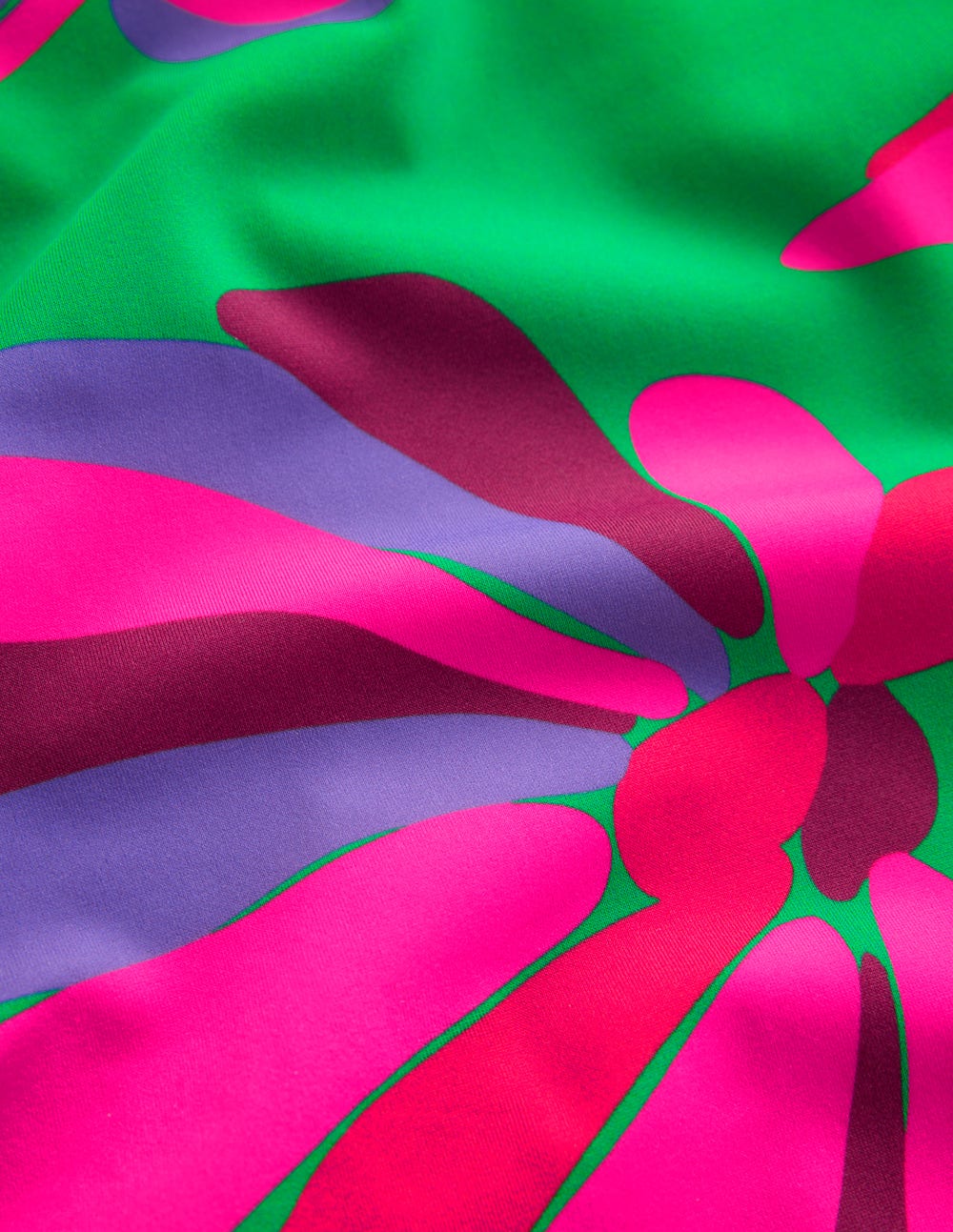 Paros Bandeau Swimsuit-Green Tambourine,Daisy Cascade-7