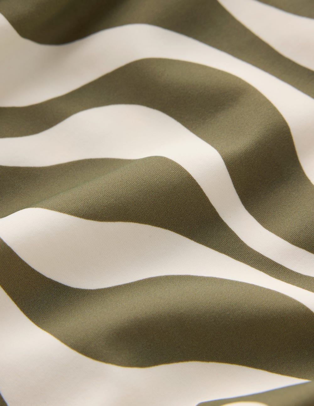 Andros Twist Front Swimsuit-Woodland Green, Rhythmic Wave - Image 6