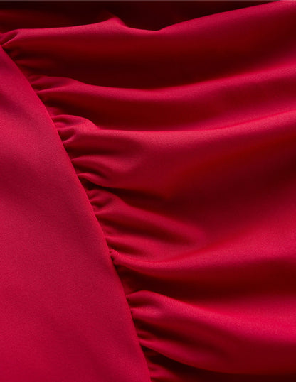 Kythira Ruched Tankini-Bullfight Red-6