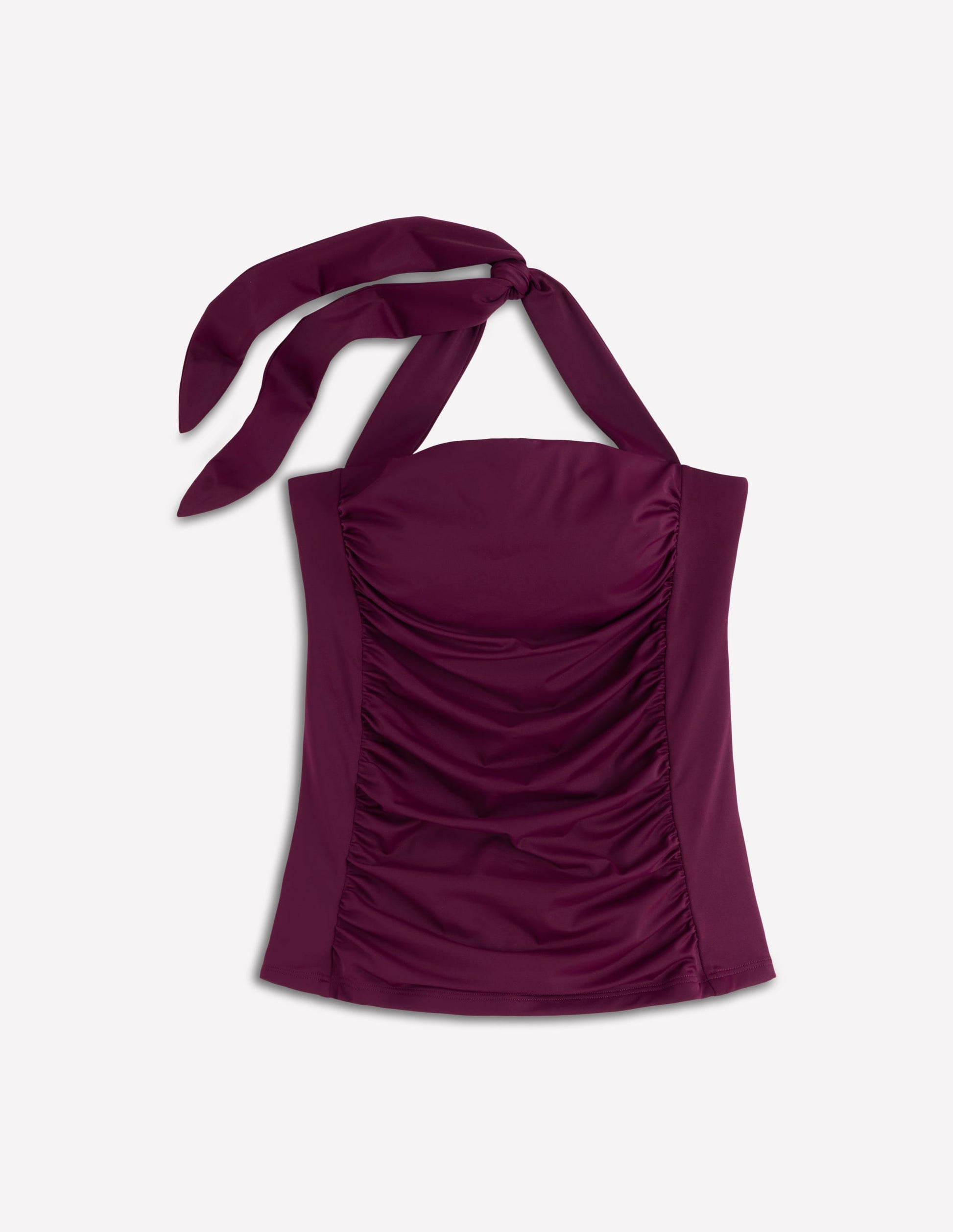 Kythira Ruched Tankini-Chocberry-8