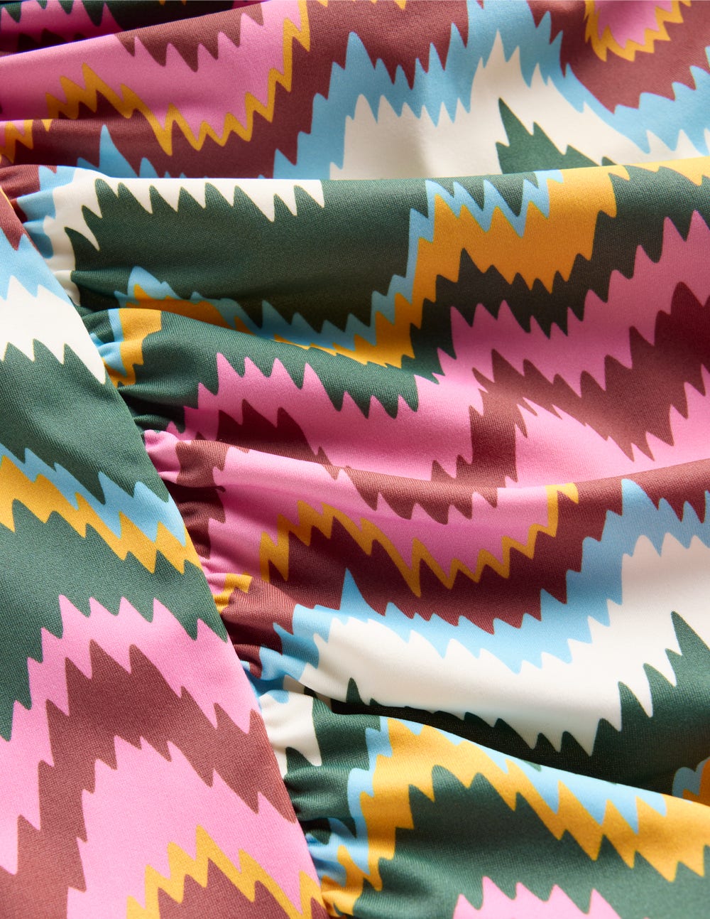 Kythira Ruched Tankini-Multi Zig zag wave-7