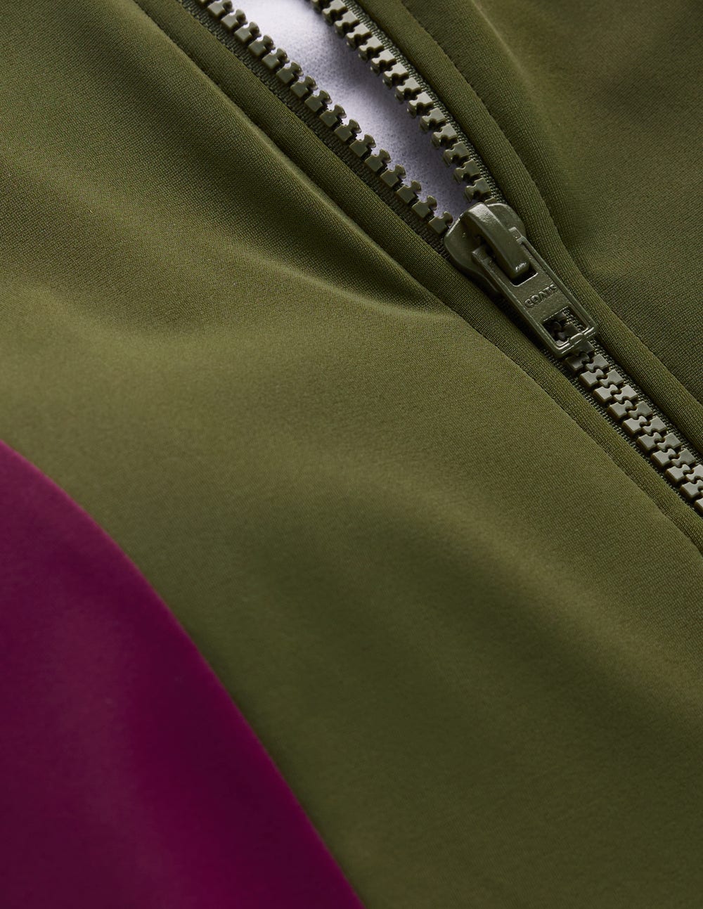 Long Sleeve Rash Guard Top-Khaki Colourblock - Image 6