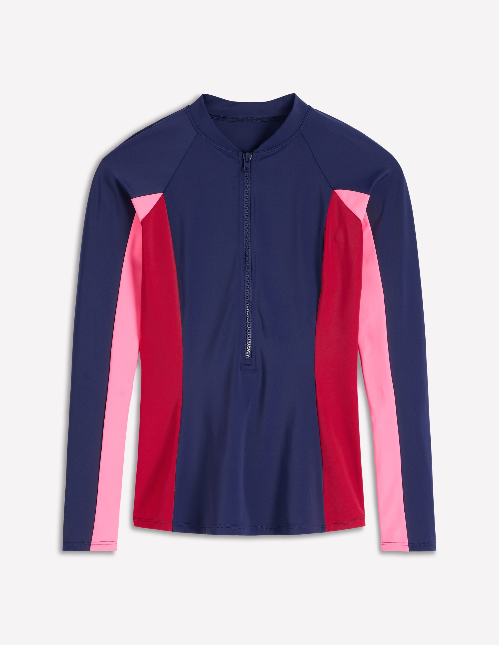 Sun Safe Raglan Rash Vest-Navy Colourblock-5