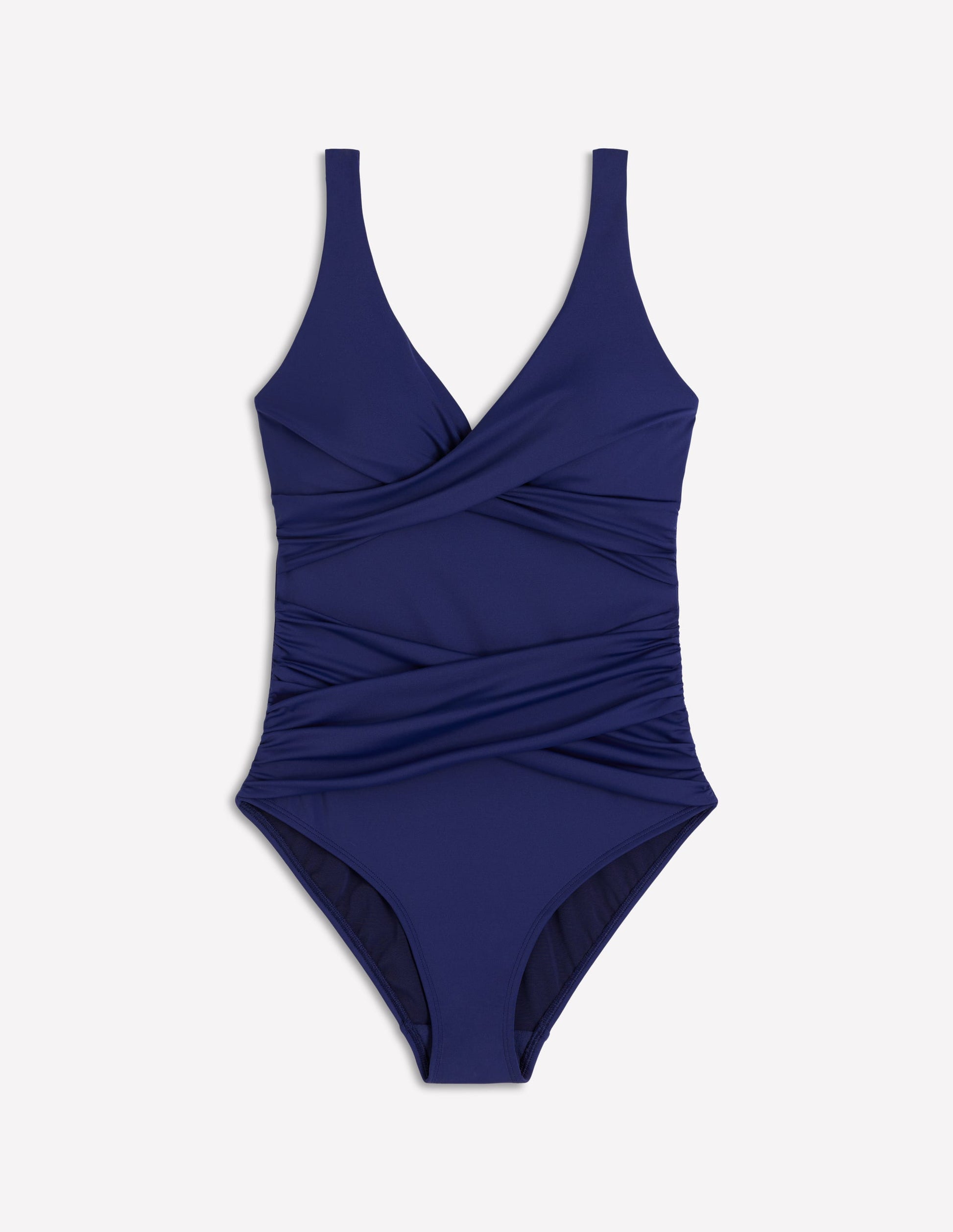 Cross Wrap Swimsuit-Navy-5