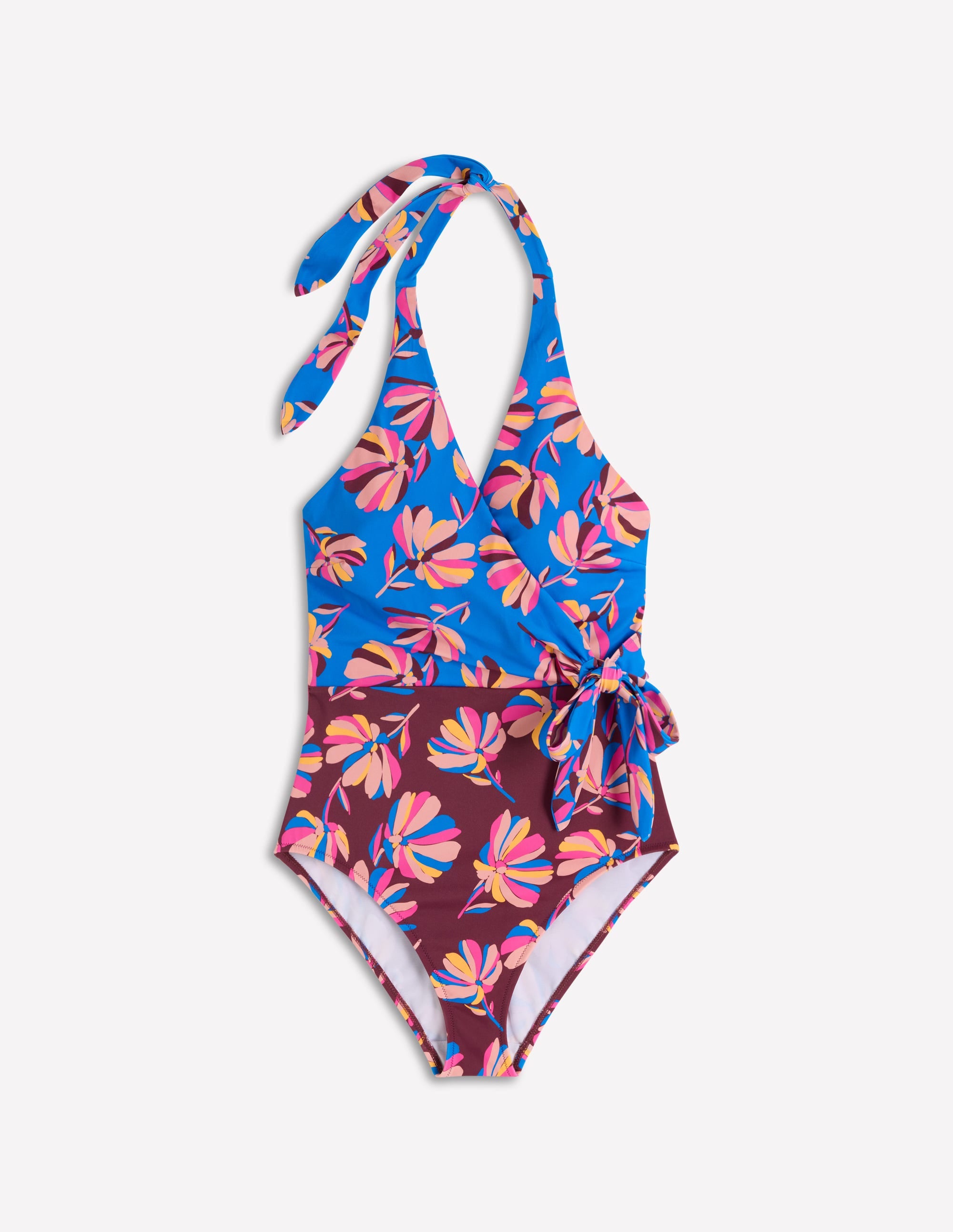 Tilos Tie Side Swimsuit-Multi, Daisy Cascade - Image 8