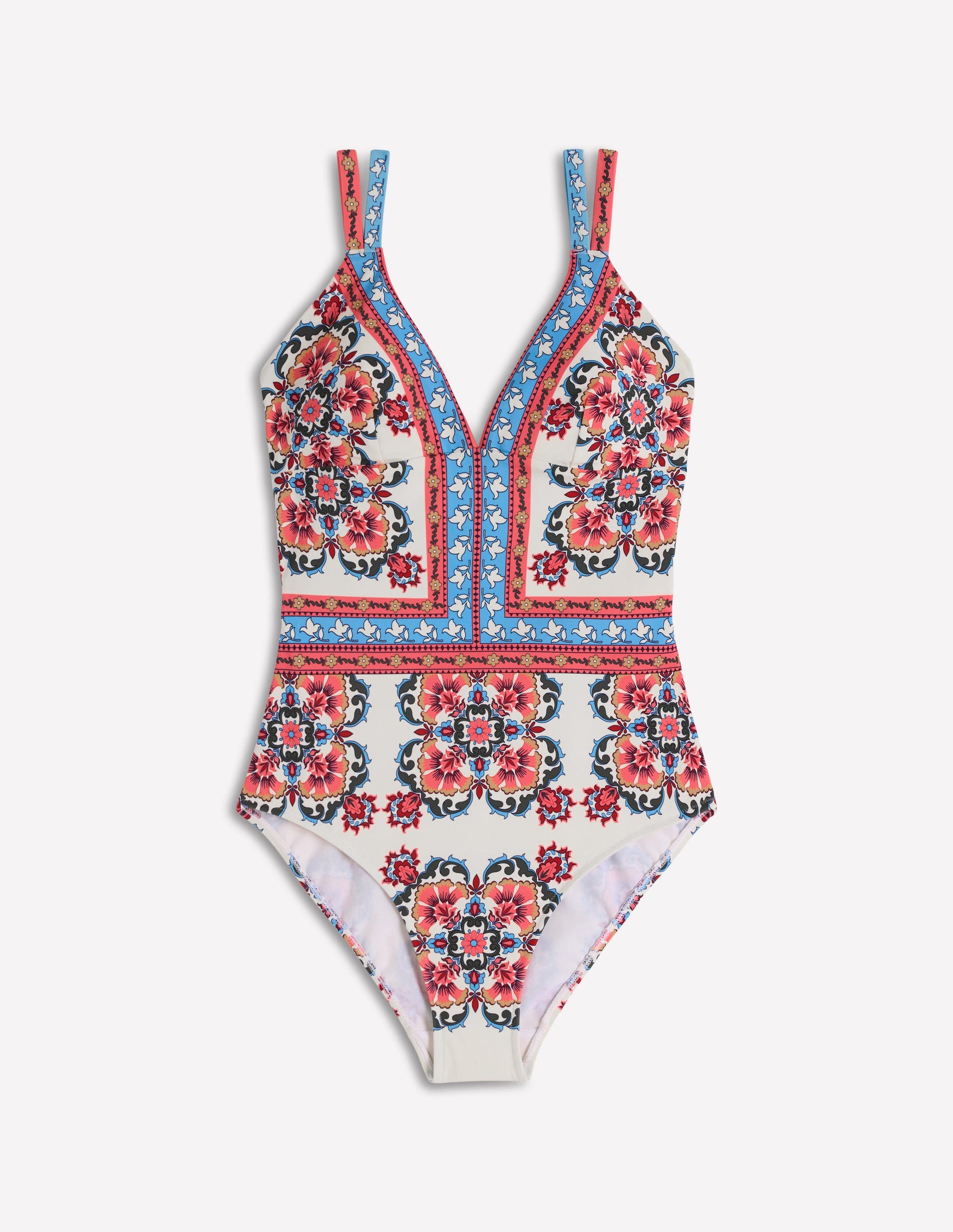 Arles Swimsuit-Pink, Ornamental Trellis-6