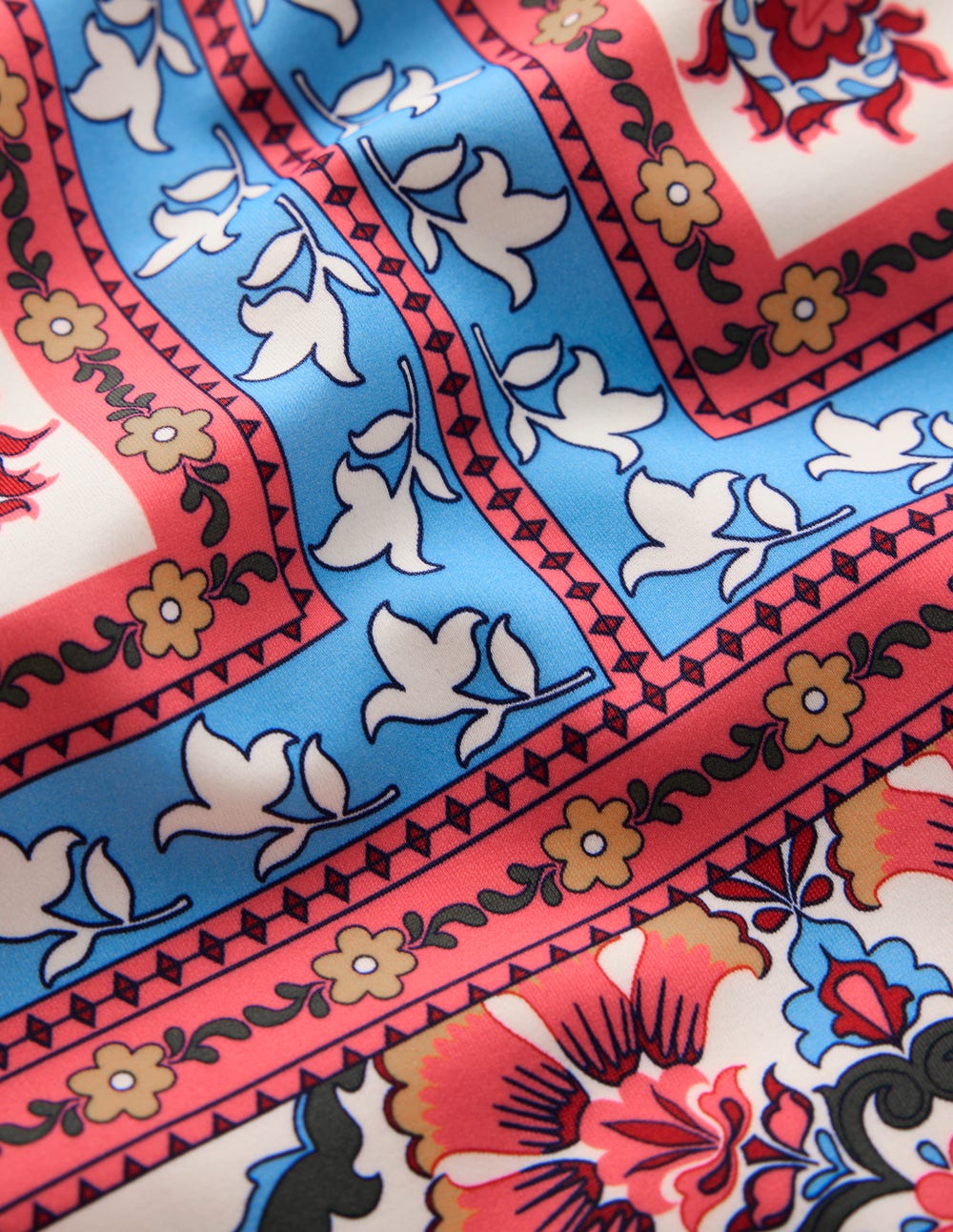 Arles Swimsuit-Pink, Ornamental Trellis