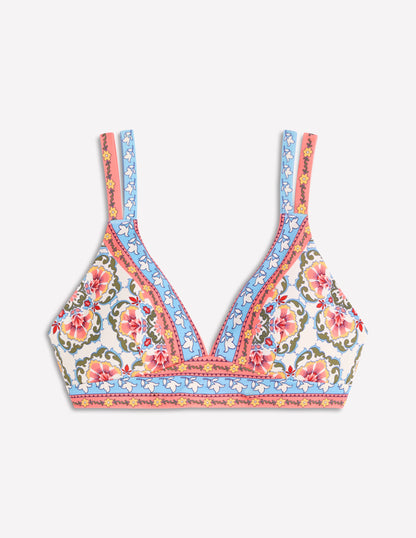 Arles Bikini Top-Pink, Ornamental Trellis-6