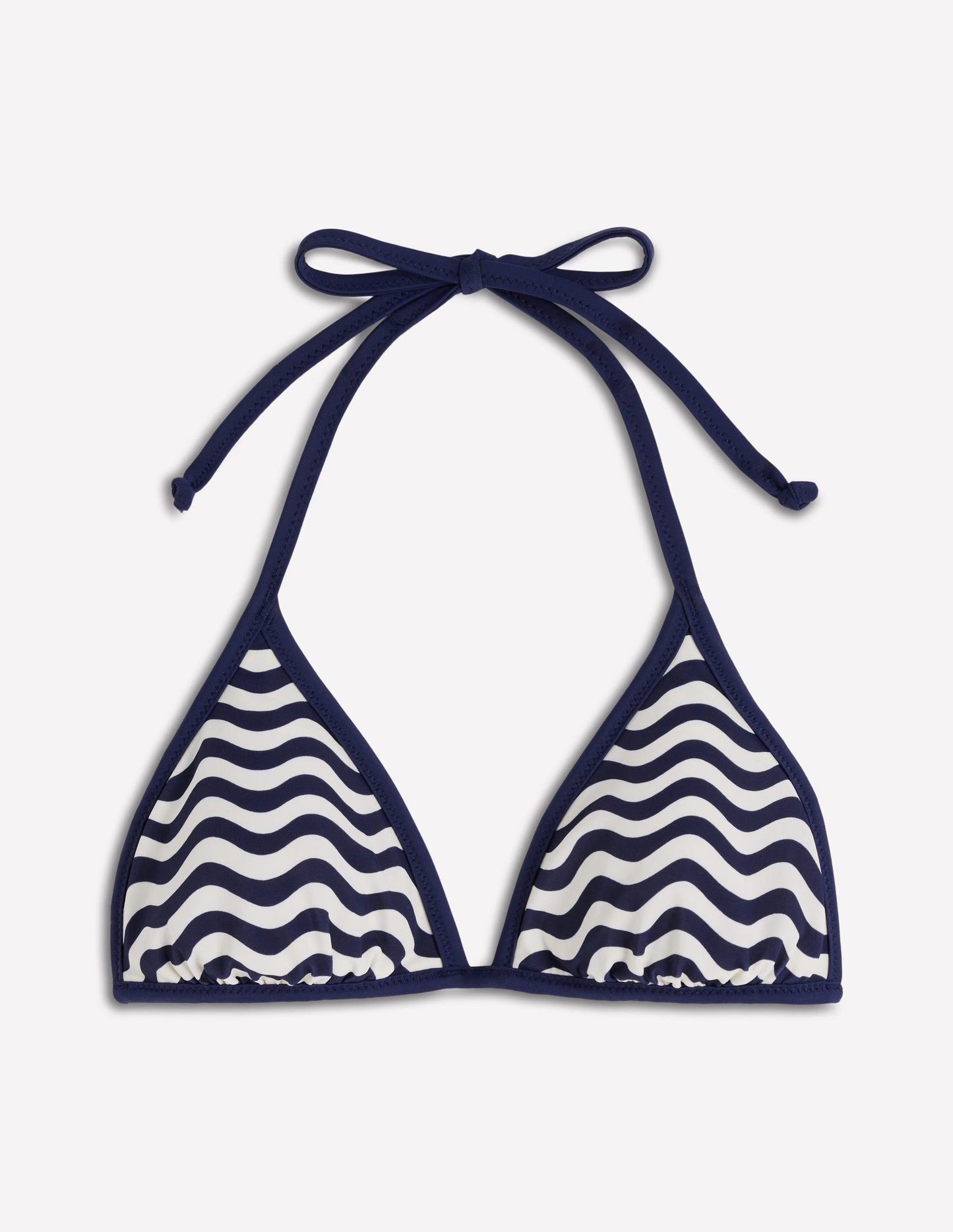 Symi Reversible Bikini Top-Navy, Stipe & Dot