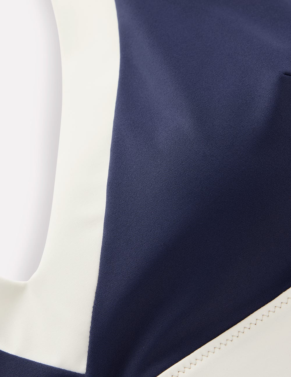 Campania Cross-back Bikini Top-Navy, Ivory Colourblock-7