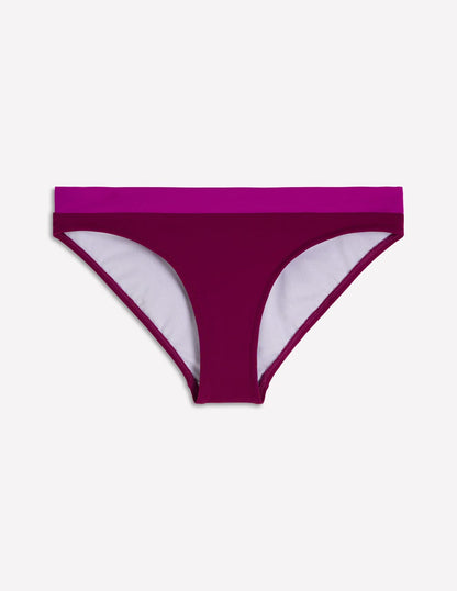 Panel Bikini Bottoms-Fuchsia, Snob, Chocberry-5