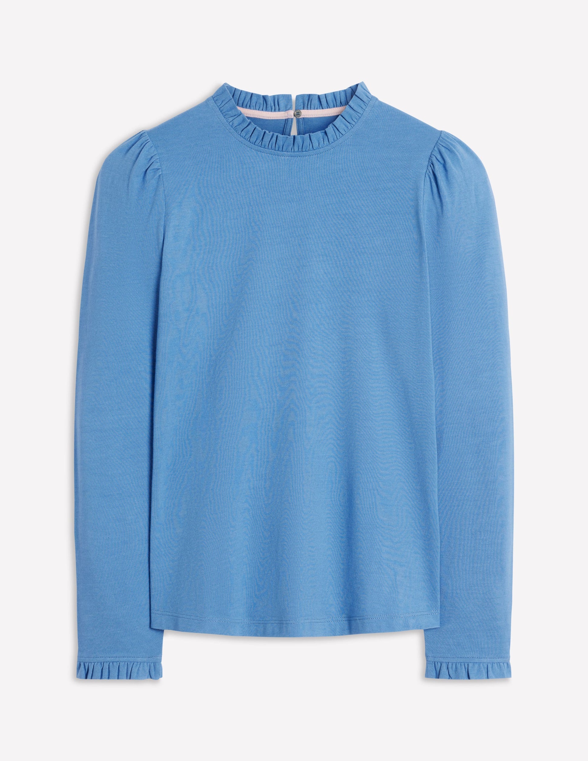 Supersoft Frill Detail Top-Captains Blue-6