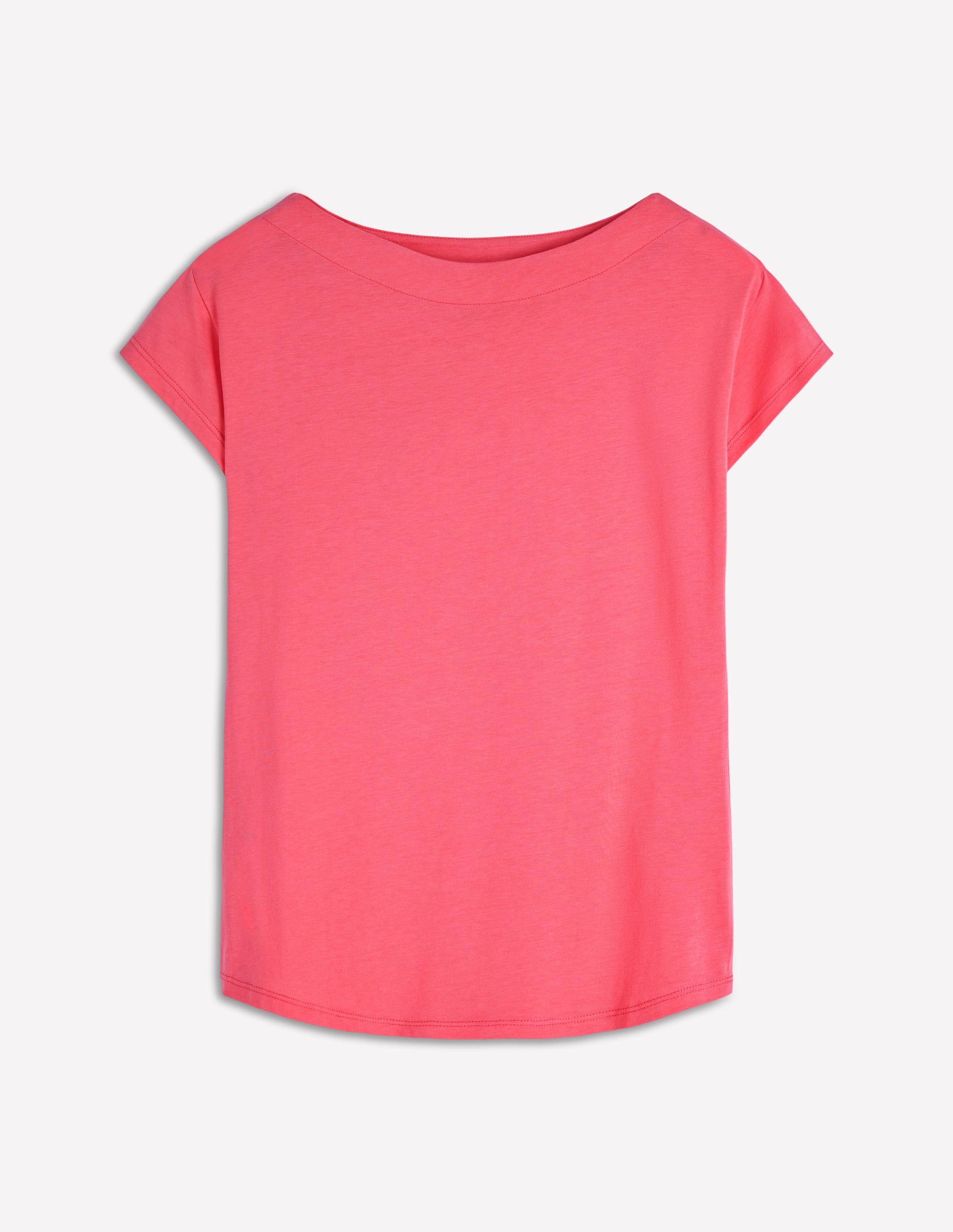 Supersoft Boat Neck T-Shirt-Azalea Pink - Image 4