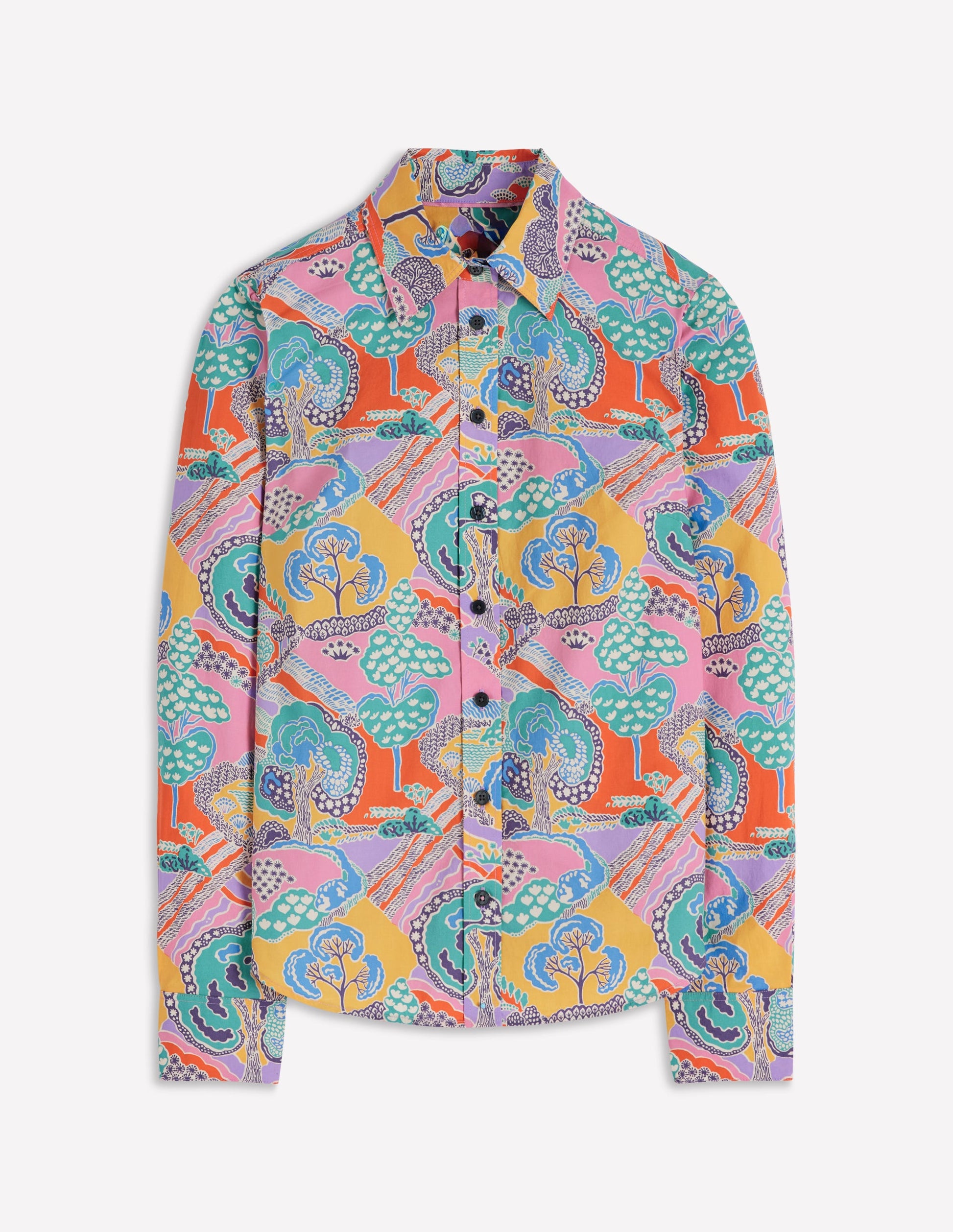 Sienna Cotton Shirt-Multi, Enchanted Dreamscape-6