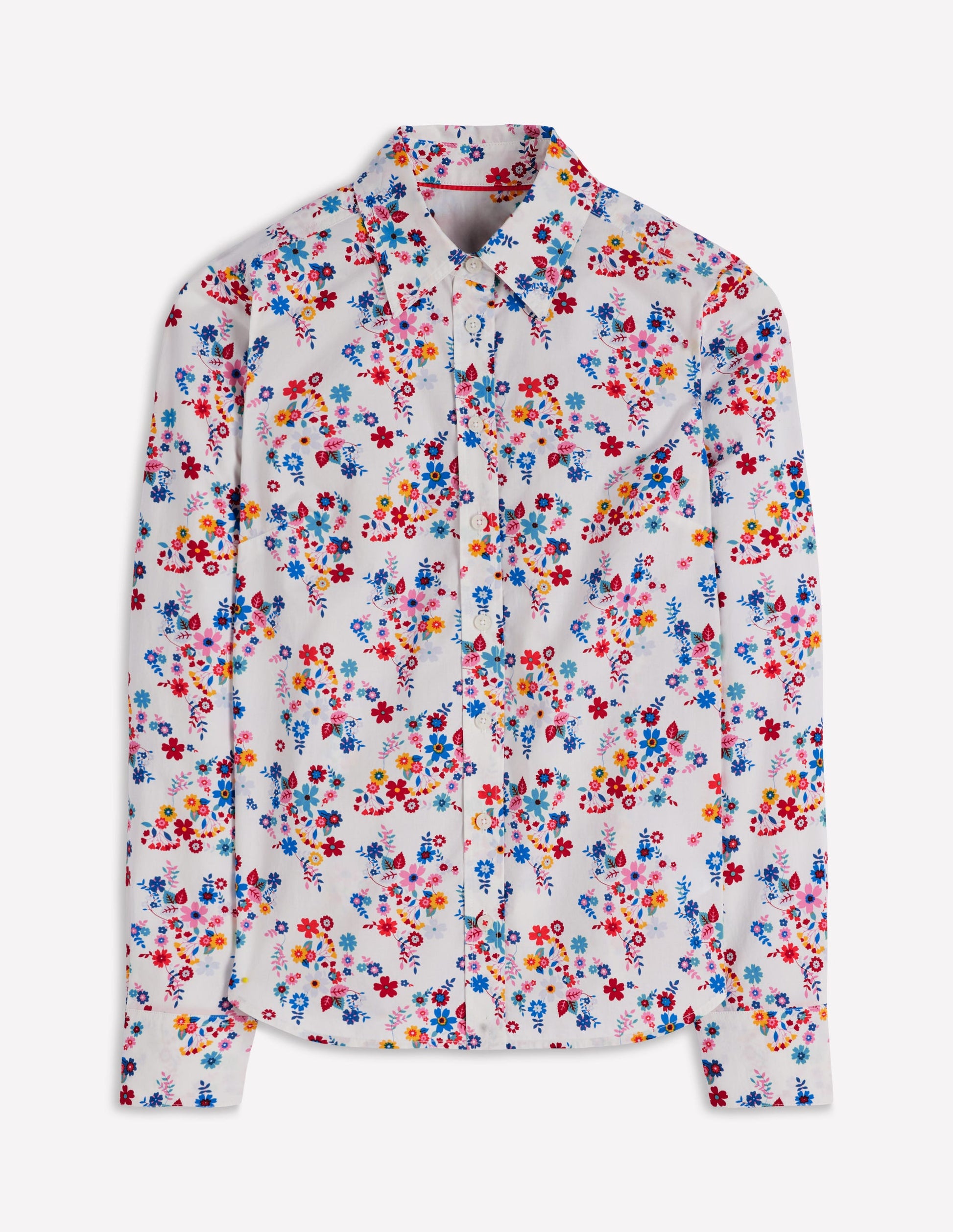 Sienna Cotton Shirt-Multi, Blossom Clusters-6