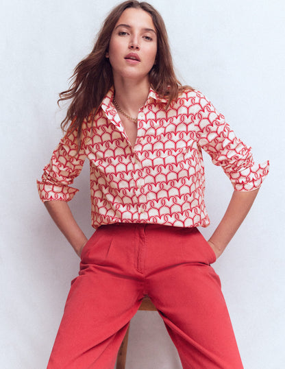 Sienna Cotton Shirt-Ivory, Heart Link-4