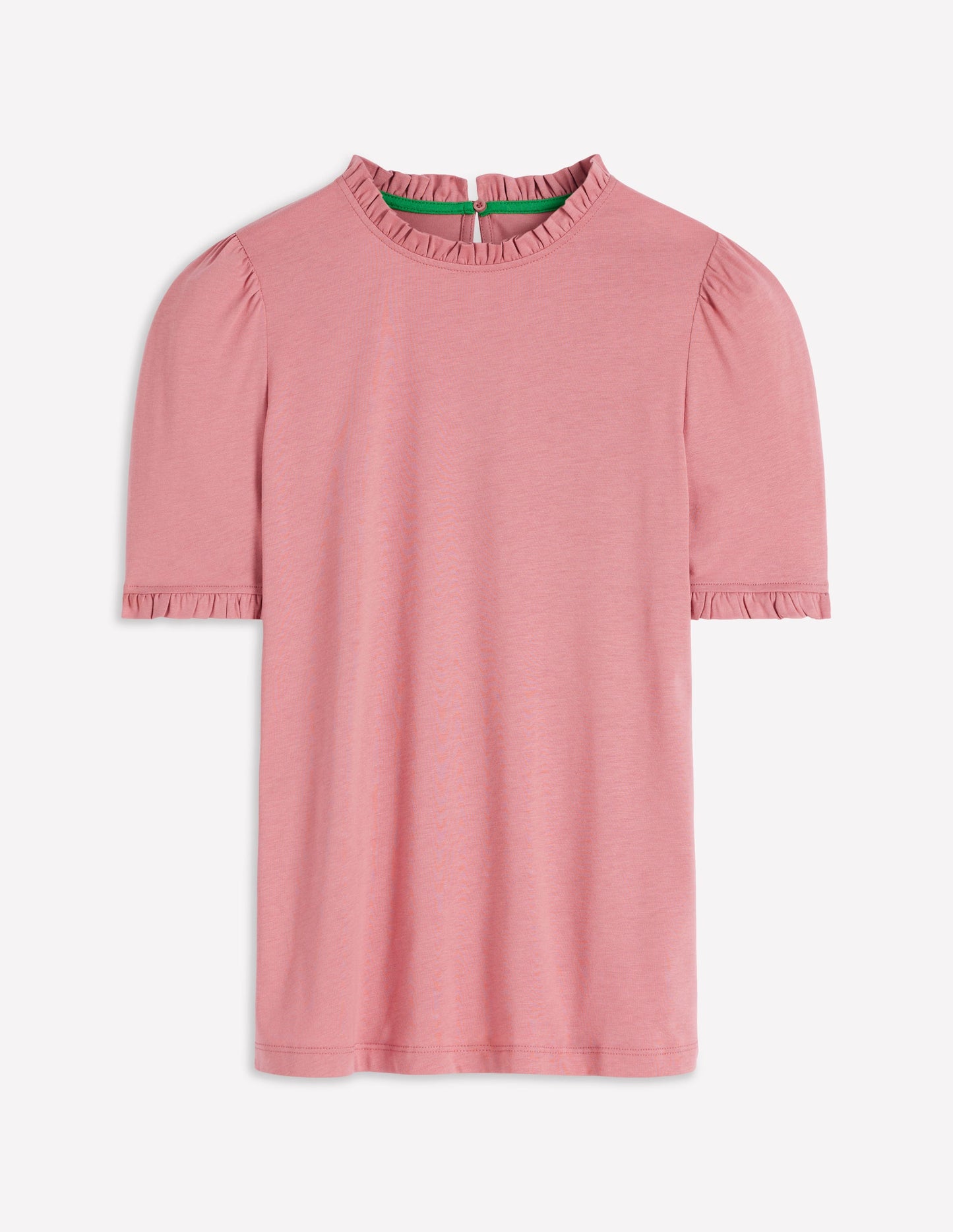 Supersoft Frill Detail T-shirt-Vintage Rose