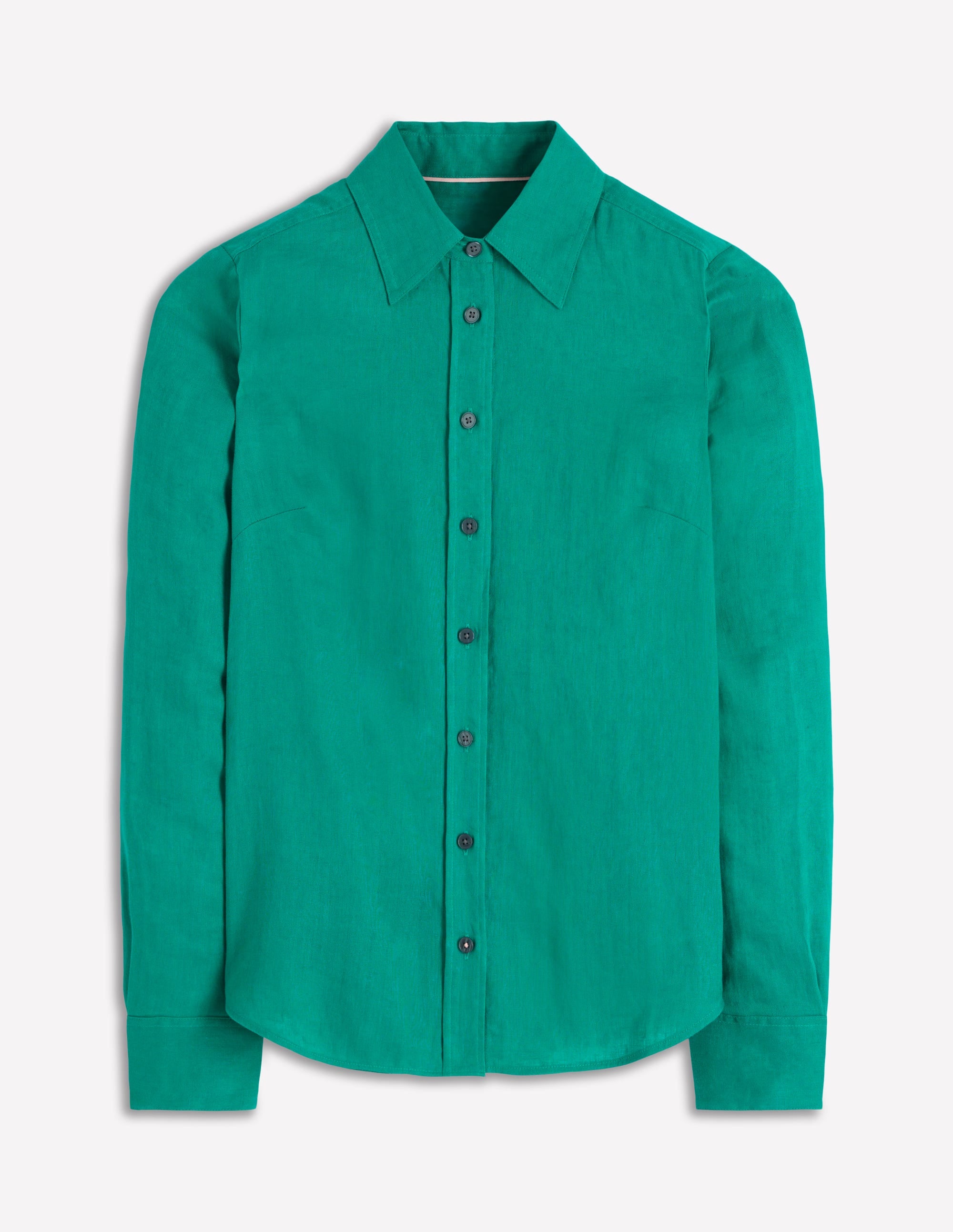 Sienna Linen Shirt-Deep Teal - Image 5