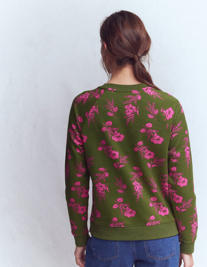 Rosa Printed Sweatshirt-Mayfly, Blossomy Sprig Medium-3
